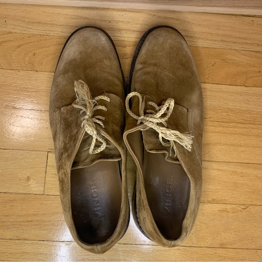 Vince Davies Leather Derby Shoes in Brown - Size 8 - Picture 6 of 10